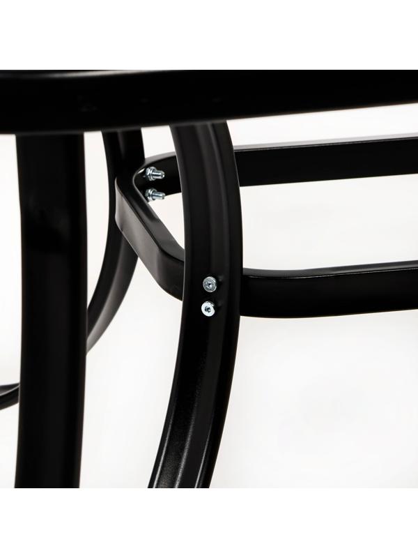 Набор садовой мебели: Стол 120 х 90 х 72 и 4 стула серого цвета