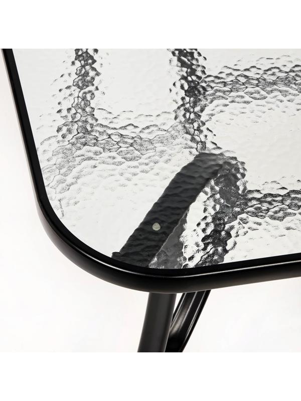 Набор садовой мебели: Стол 120 х 90 х 72 и 4 стула серого цвета