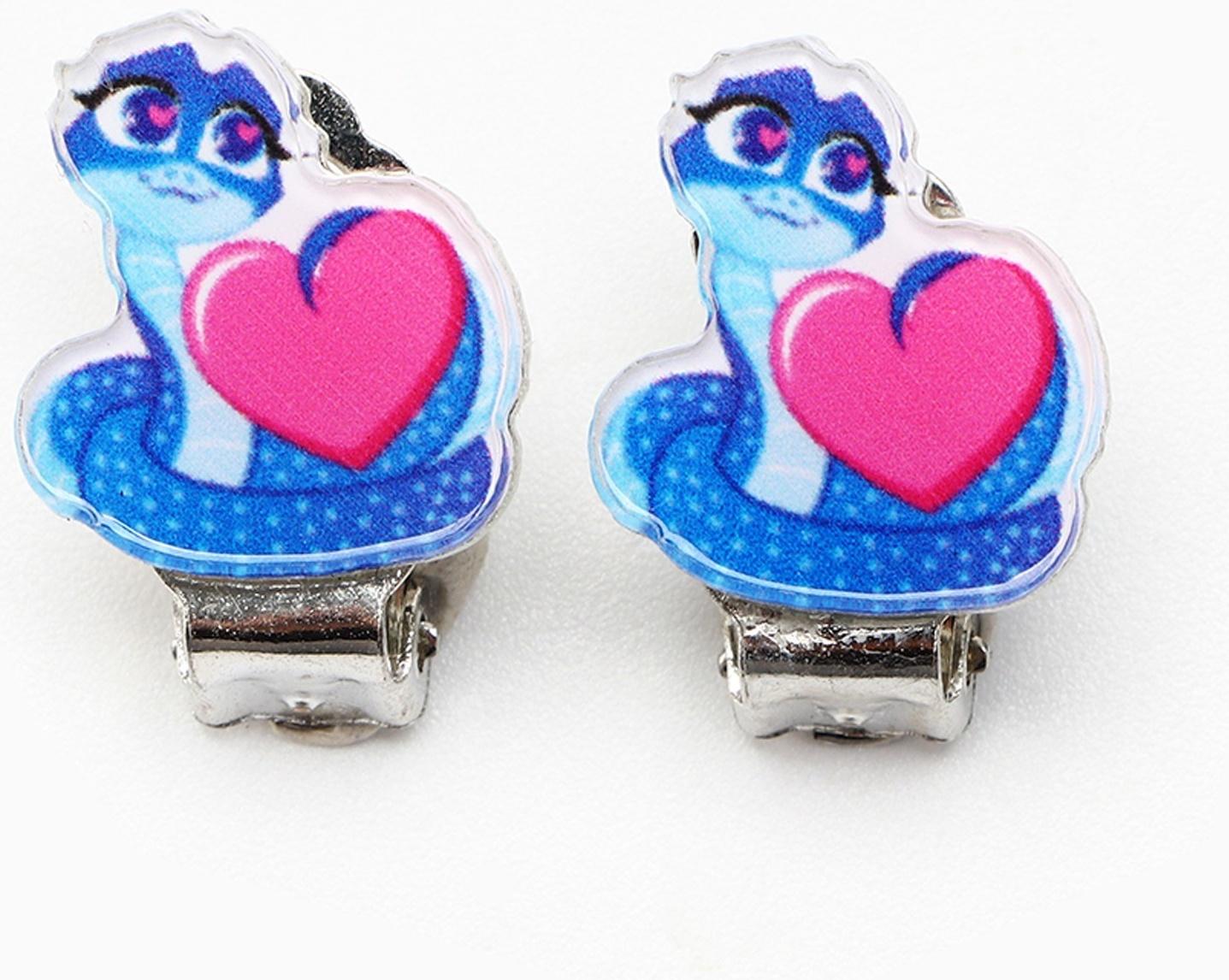 Серьги клипсы детские новогодние «Волшебства» на Новый год, 7 х 9 см