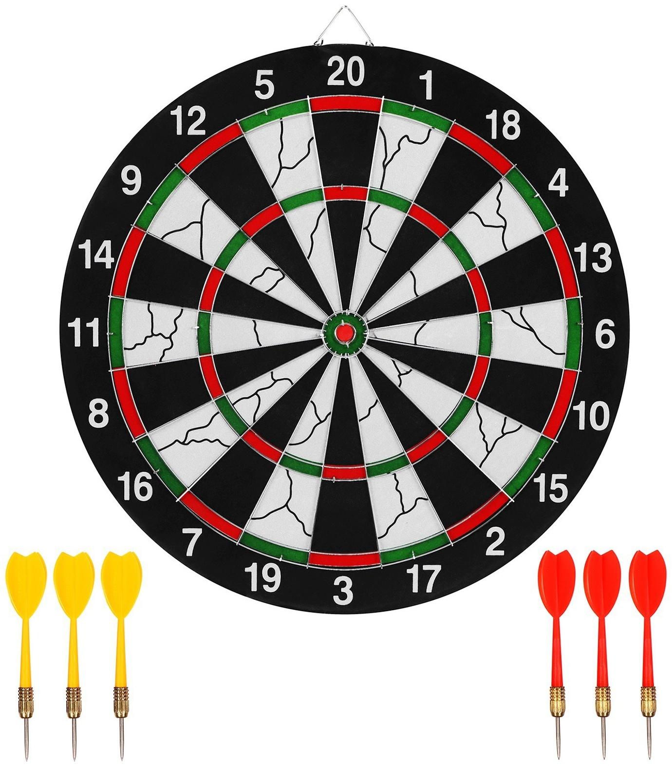 Дартс, мишень диаметром 40,5 см, 6 дротиков