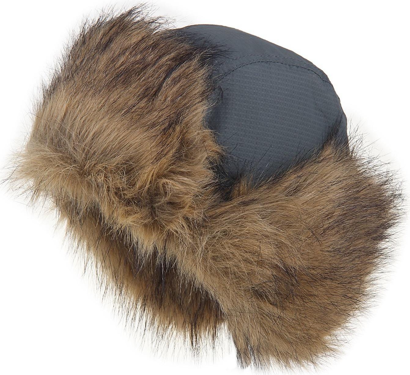 Шапка-ушанка «Лис», размер 59-60, цвет хаки