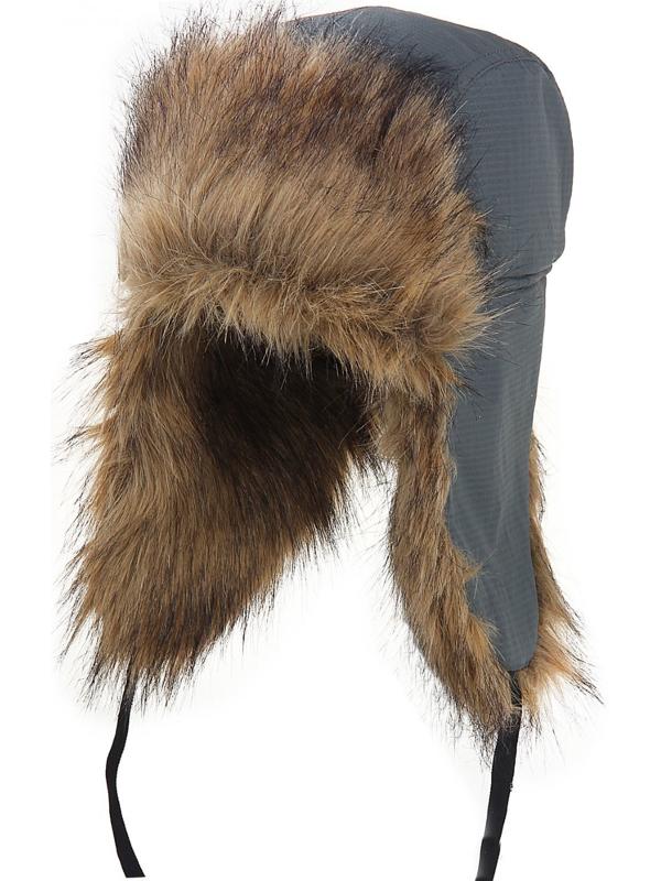 Шапка-ушанка «Лис», размер 59-60, цвет хаки