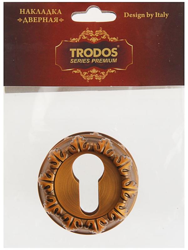 Накладка на цилиндр TRODOS Premium ET10 CF, цвет кофе