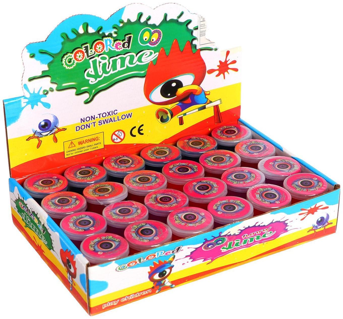 Лизун «Баночка», твёрдый, цвета МИКС