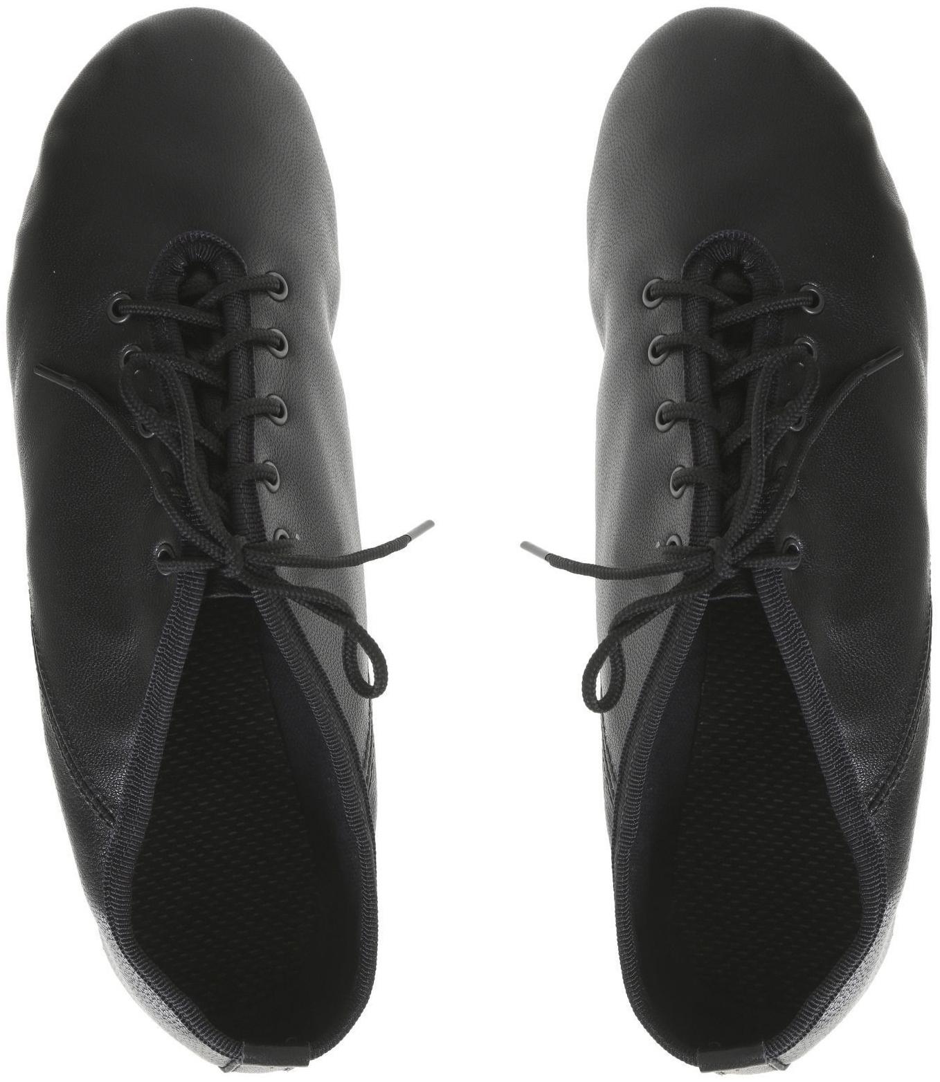 Джазовки низкие, натуральная кожа, длина по стельке 21,5 см, цвет чёрный