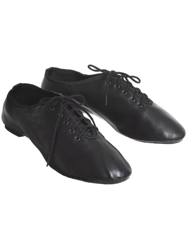 Джазовки низкие, натуральная кожа, длина по стельке 21,5 см, цвет чёрный