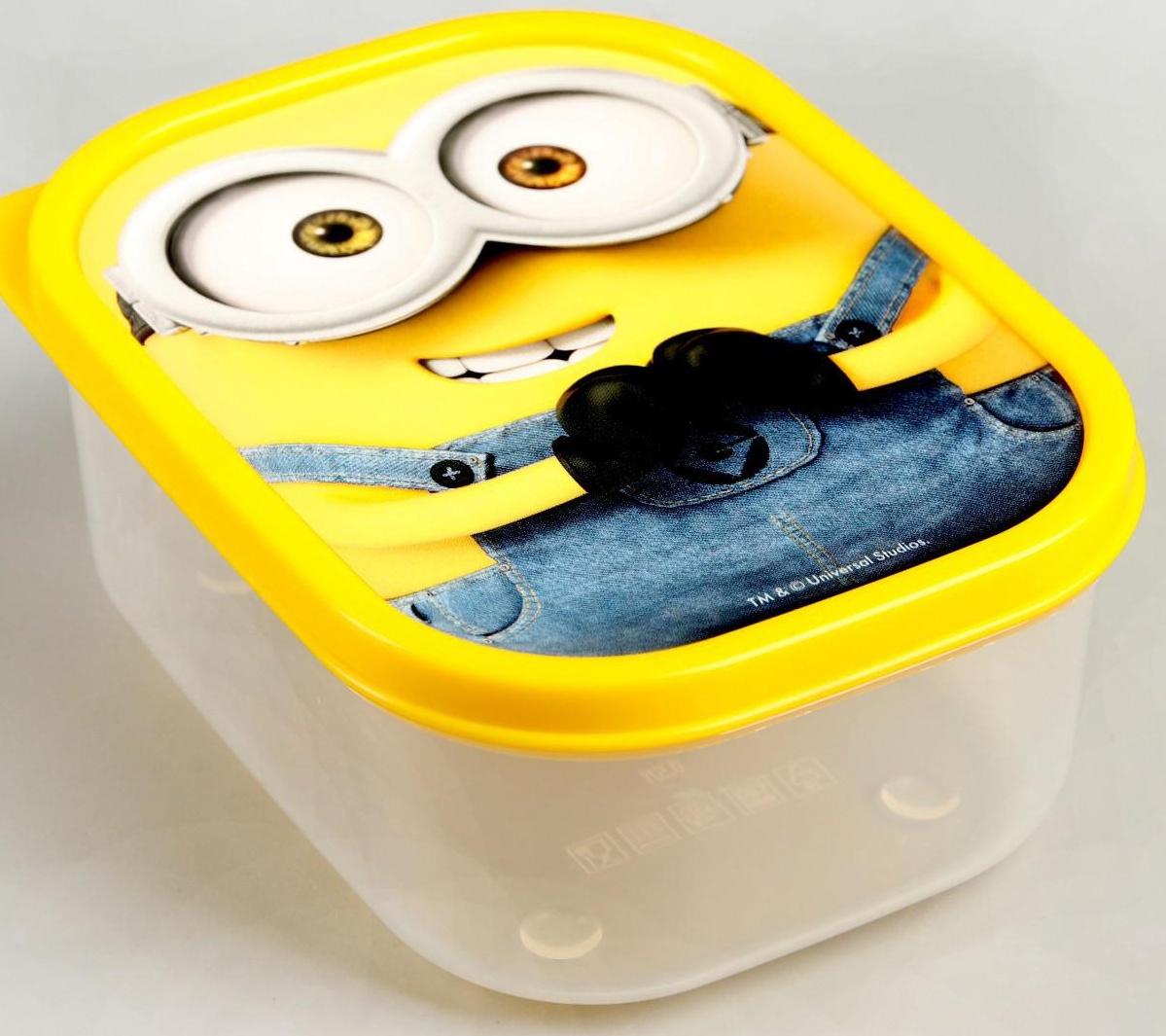Ланч-бокс детский прямоугольный 500 мл, «Миньон», Гадкий Я
