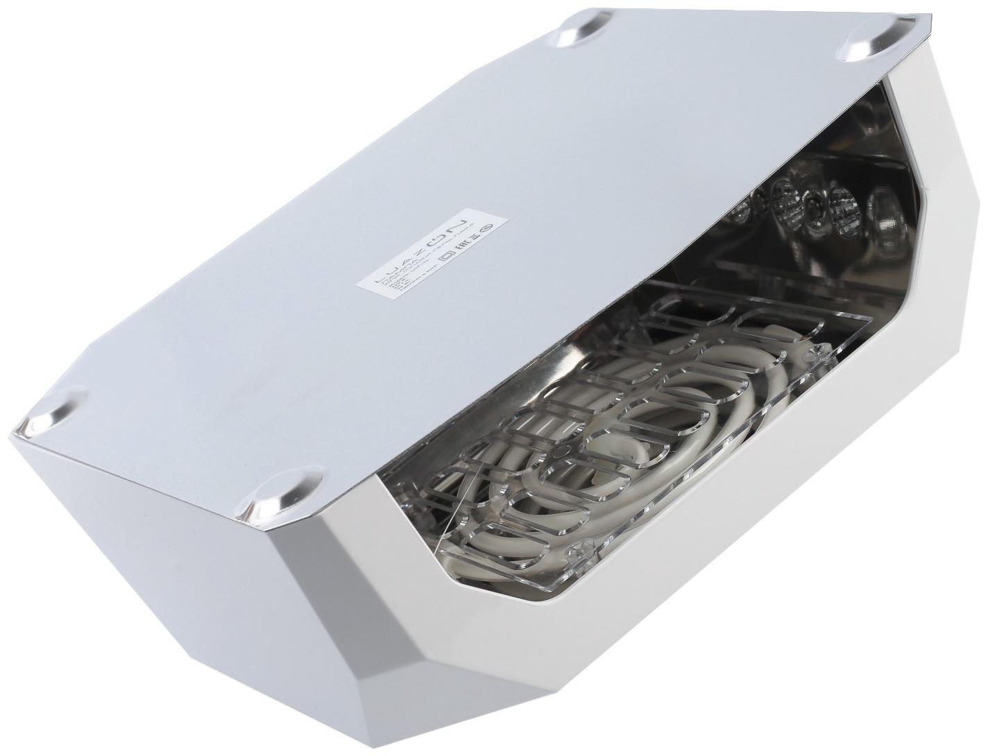 Лампа для гель-лака Luazon LUF-06, CCFL-LED, 36 Вт, 12 диодов, таймер 10/30/60 сек, белая