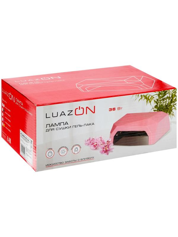 Лампа для гель-лака Luazon LUF-06, CCFL-LED, 36 Вт, 12 диодов, таймер 10/30/60 сек, белая