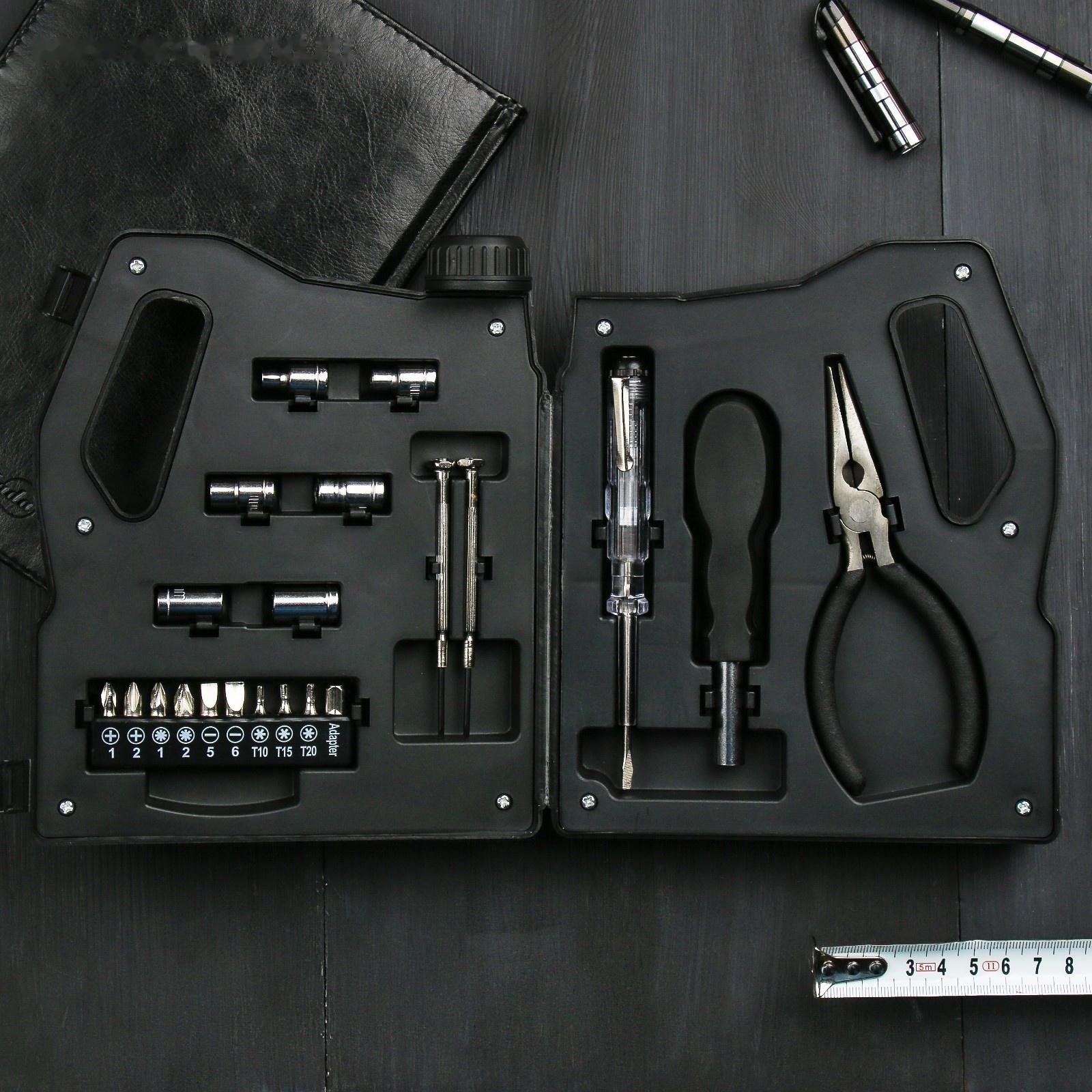 Набор инструментов в канистре «Настоящего мастера на все руки», 21 в 1