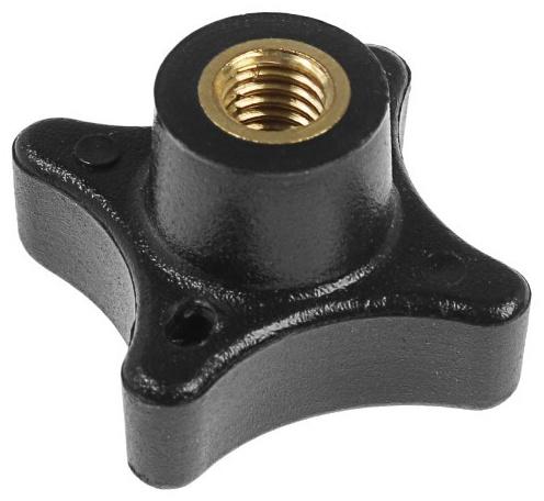 Ручка ТУНДРА, ПВХ, кнопочного типа, коричневая