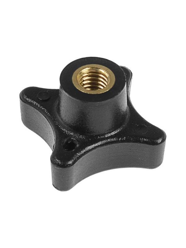 Ручка ТУНДРА, ПВХ, кнопочного типа, коричневая