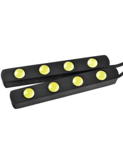 Дневные ходовые огни Skyway, 12 В, 4 диода, 4 Вт, 110×15×15 мм, 2 шт.