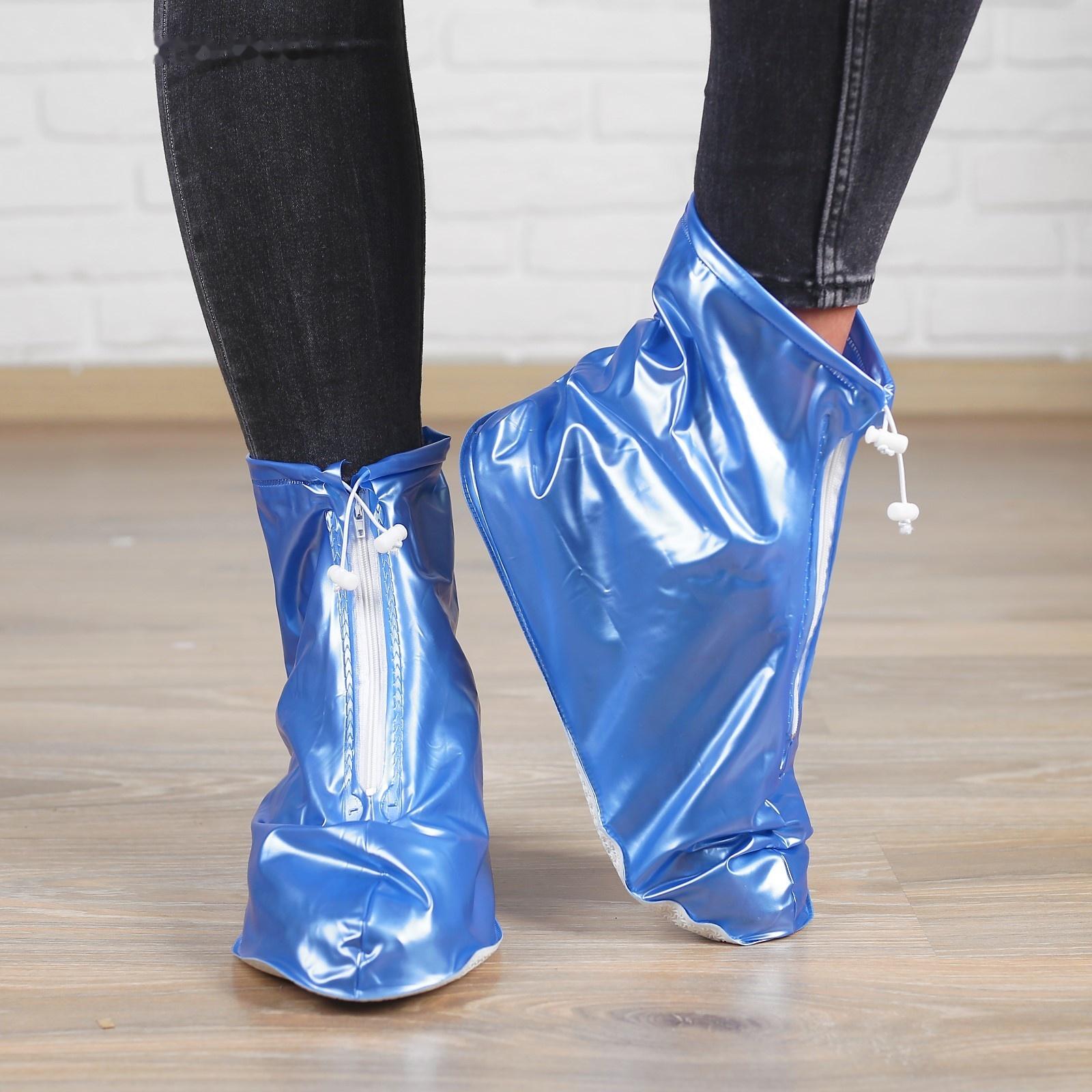 Чехлы на обувь «Классика» синие, надеваются на размер обуви 35-36