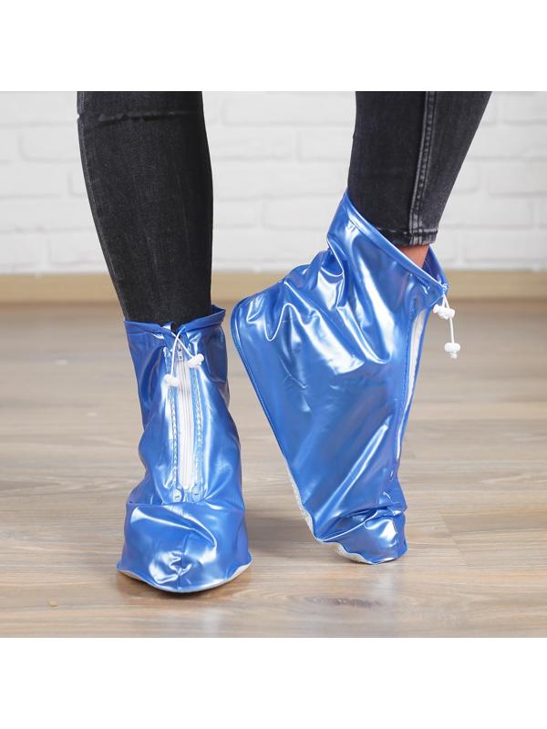 Чехлы на обувь «Классика» синие, надеваются на размер обуви 35-36