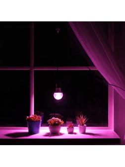 Светильник для растений 12 Вт, 10 мкмоль/с, провод 1.7 метра с выключателем, липучка на окно