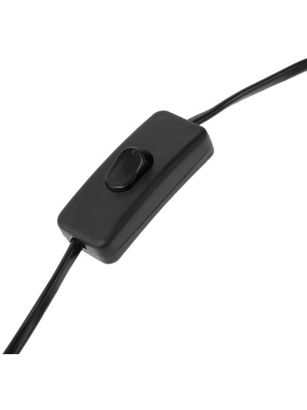 Светильник для растений 12 Вт, 10 мкмоль/с, провод 1.7 метра с выключателем, липучка на окно