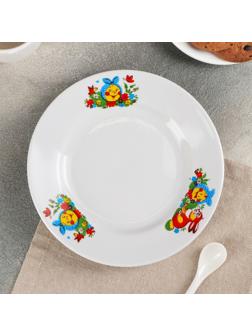 Тарелка мелкая «Весёлый колобок», d=20 см