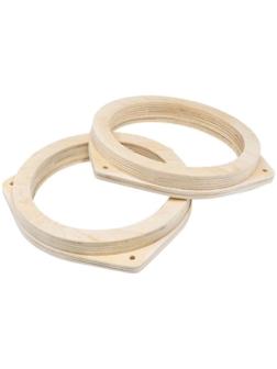 Проставочные кольца Aura RNG-NS.6FRPW Nissan, Hyundai, Logan2, Lada Vesta 16 см, фронт, фанера, набор 2 шт