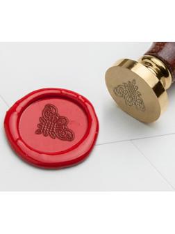 Штамп золотой «Вензеля», 2.5 х1,5 см