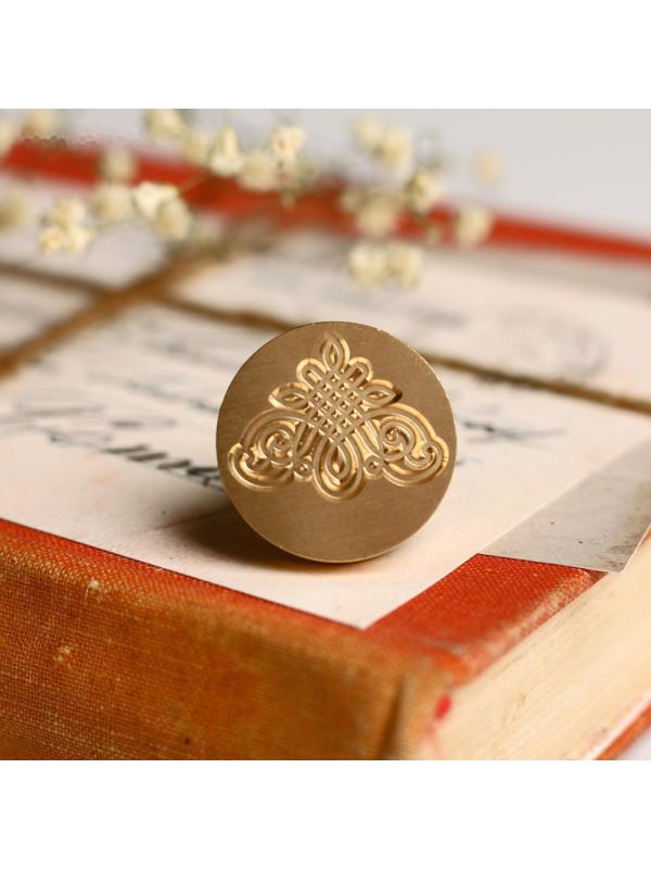 Штамп золотой «Вензеля», 2.5 х1,5 см