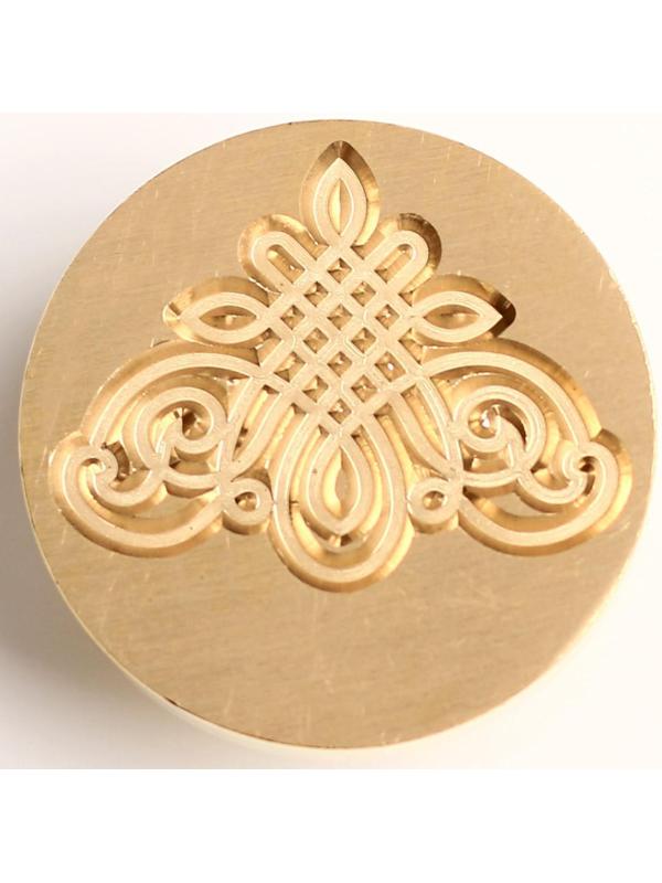 Штамп золотой «Вензеля», 2.5 х1,5 см