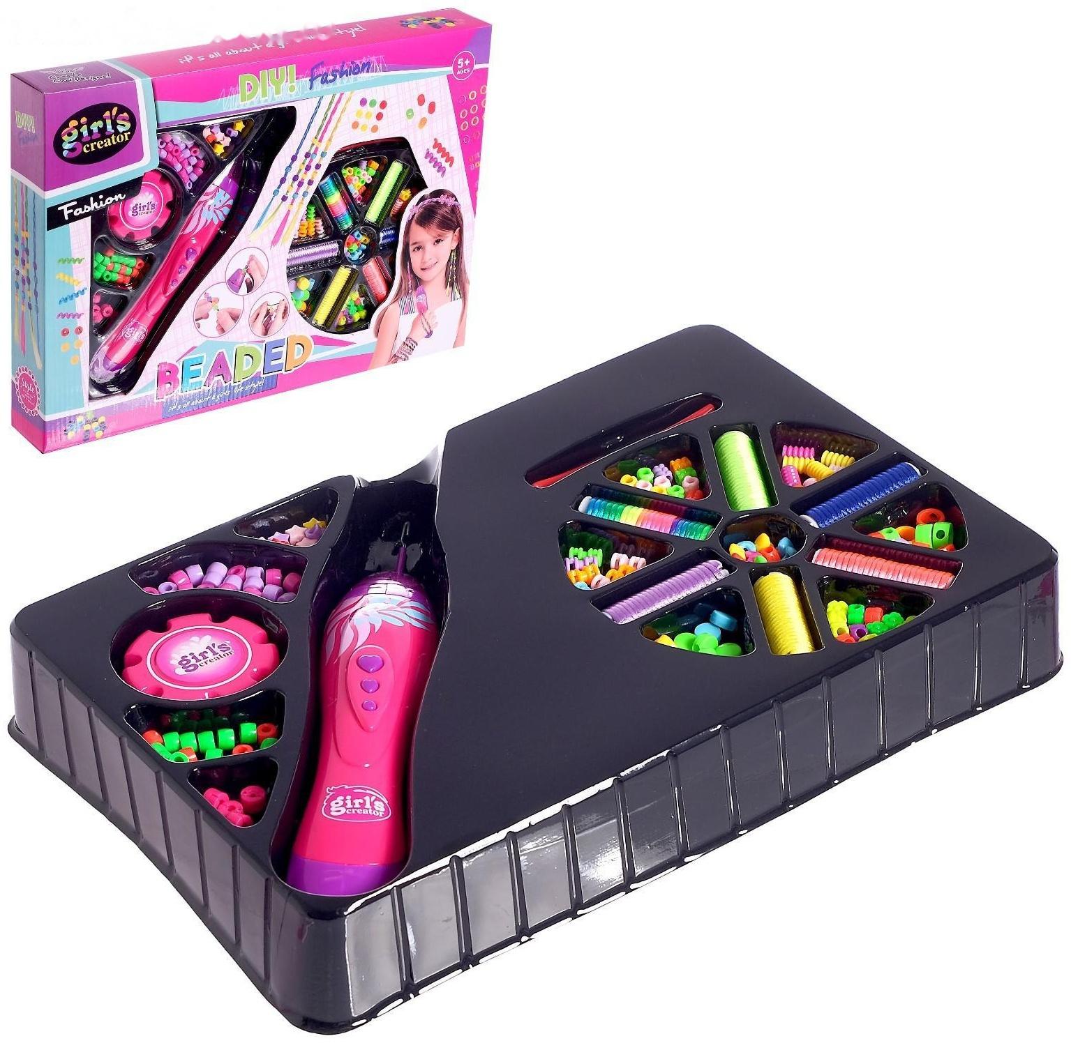 Набор парикмахера с аксессуарами для волос + аппарат для плетения