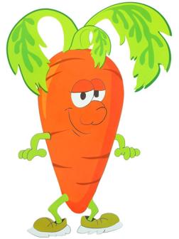 Термонаклейка «Морковь», набор 10 шт.