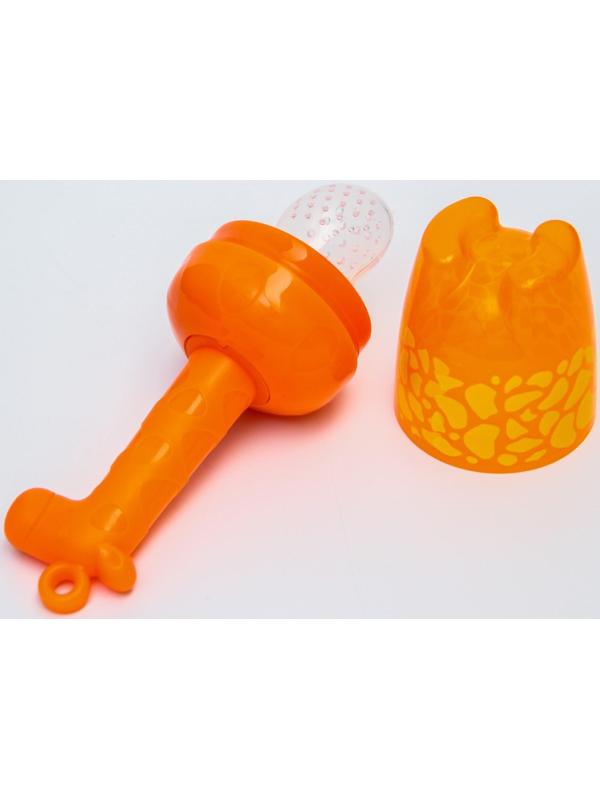 Ниблер для прикорма с силиконовой сеточкой «Жирафик», р-р сеточки M