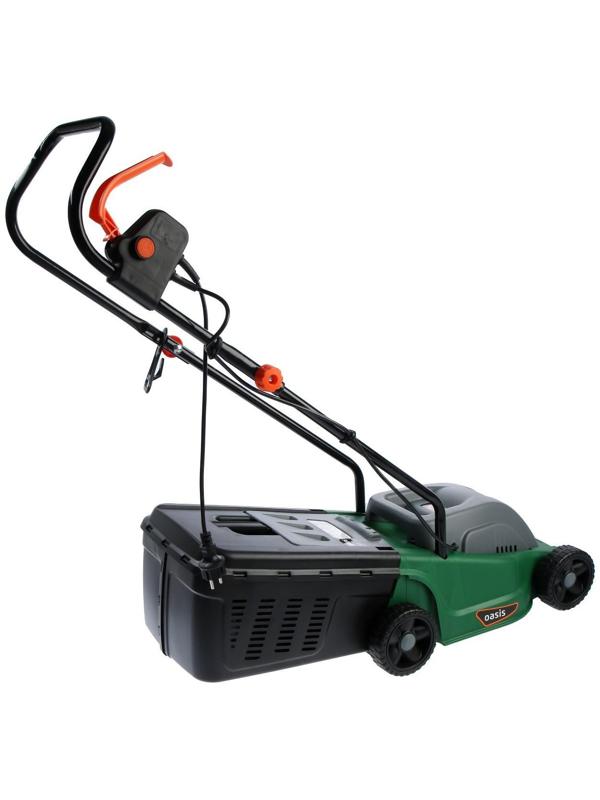 Газонокосилка электрическая Oasis GE-110, 1100 Вт, 3200 об/мин, шир./выс. 320/25-55 мм, 35 л