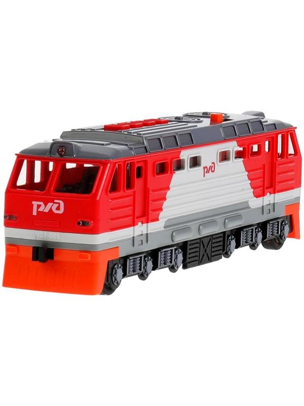Модель «Тепловоз РЖД», 30 см, световые и звуковые эффекты, двери, 4 кнопки, инерция