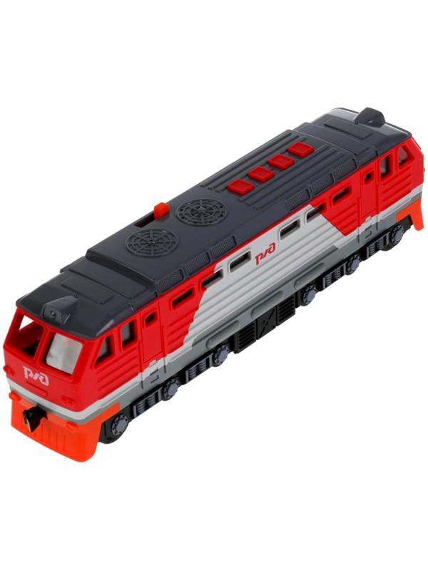 Модель «Тепловоз РЖД», 30 см, световые и звуковые эффекты, двери, 4 кнопки, инерция