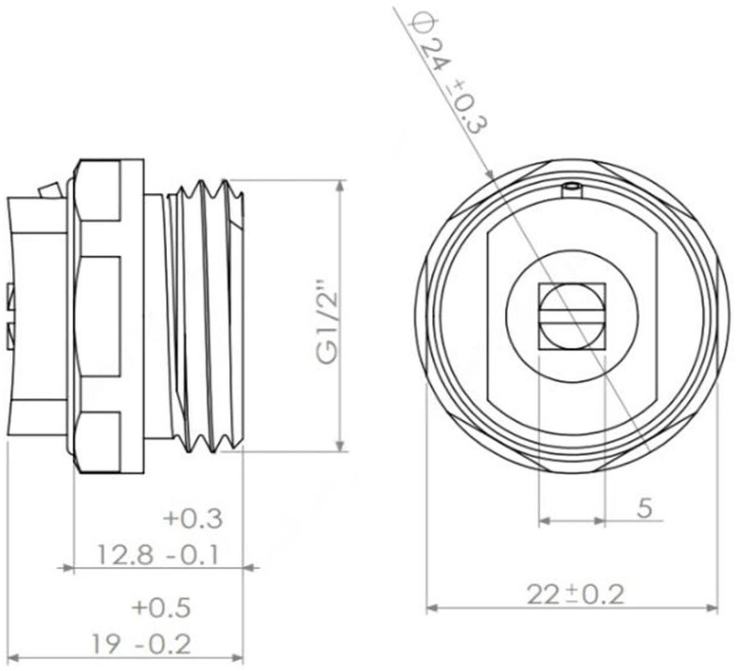 Кран маевского Ogint 019-0680, 1/2