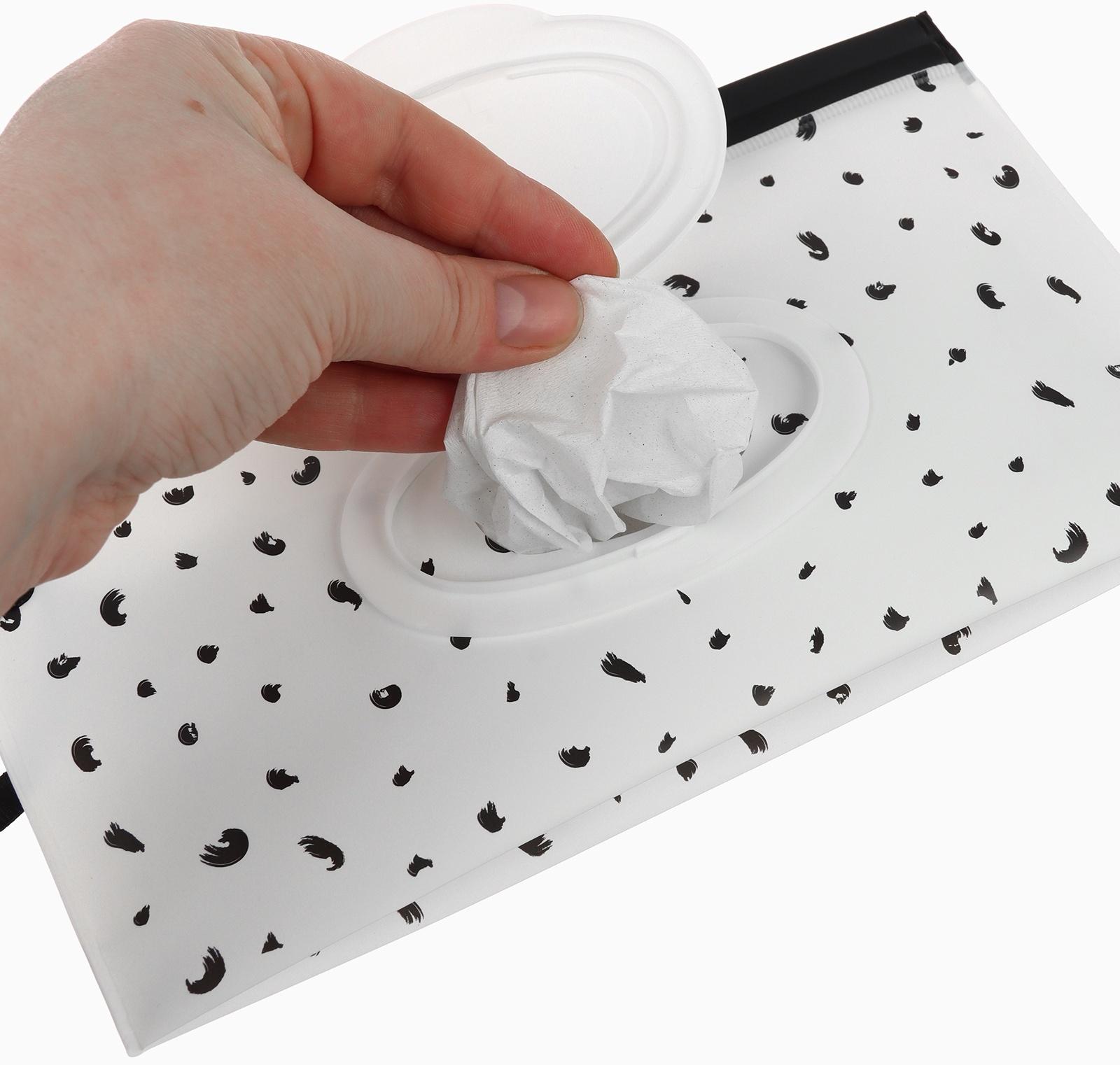 Контейнер для салфеток с петелькой «Звезды на белом», МИКС