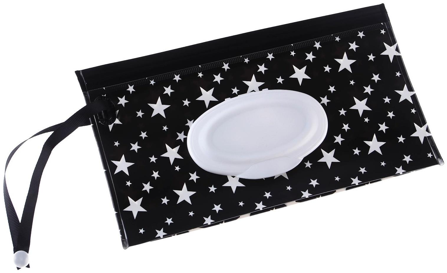 Контейнер для салфеток с петелькой «Звезды на белом», МИКС