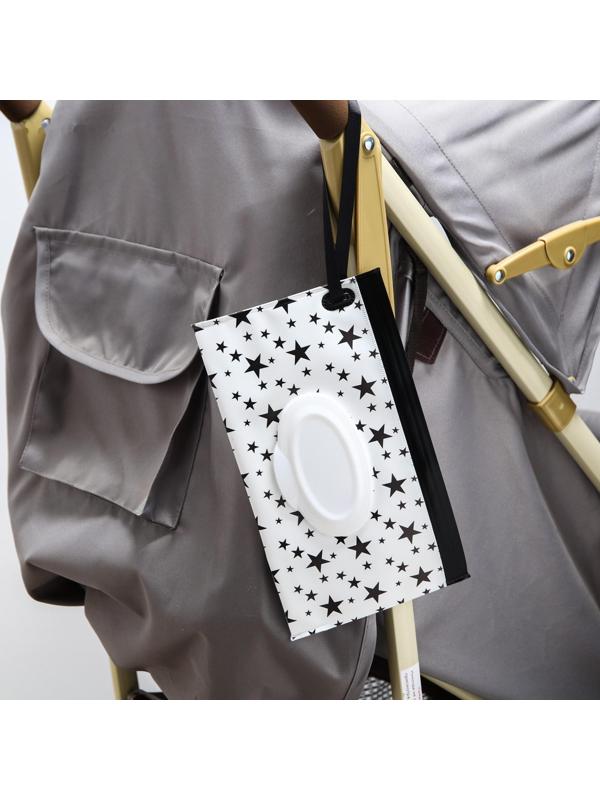 Контейнер для салфеток с петелькой «Звезды на белом», МИКС