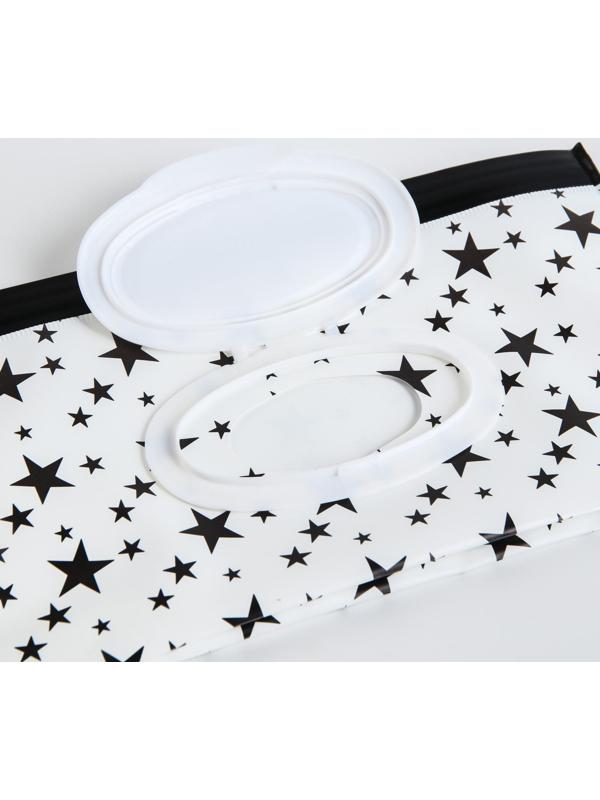 Контейнер для салфеток с петелькой «Звезды на белом», МИКС