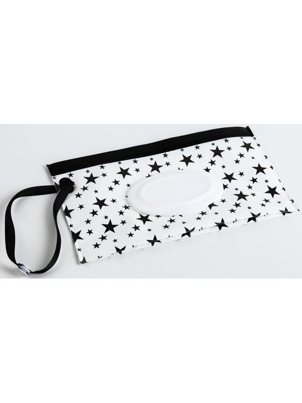 Контейнер для салфеток с петелькой «Звезды на белом», МИКС