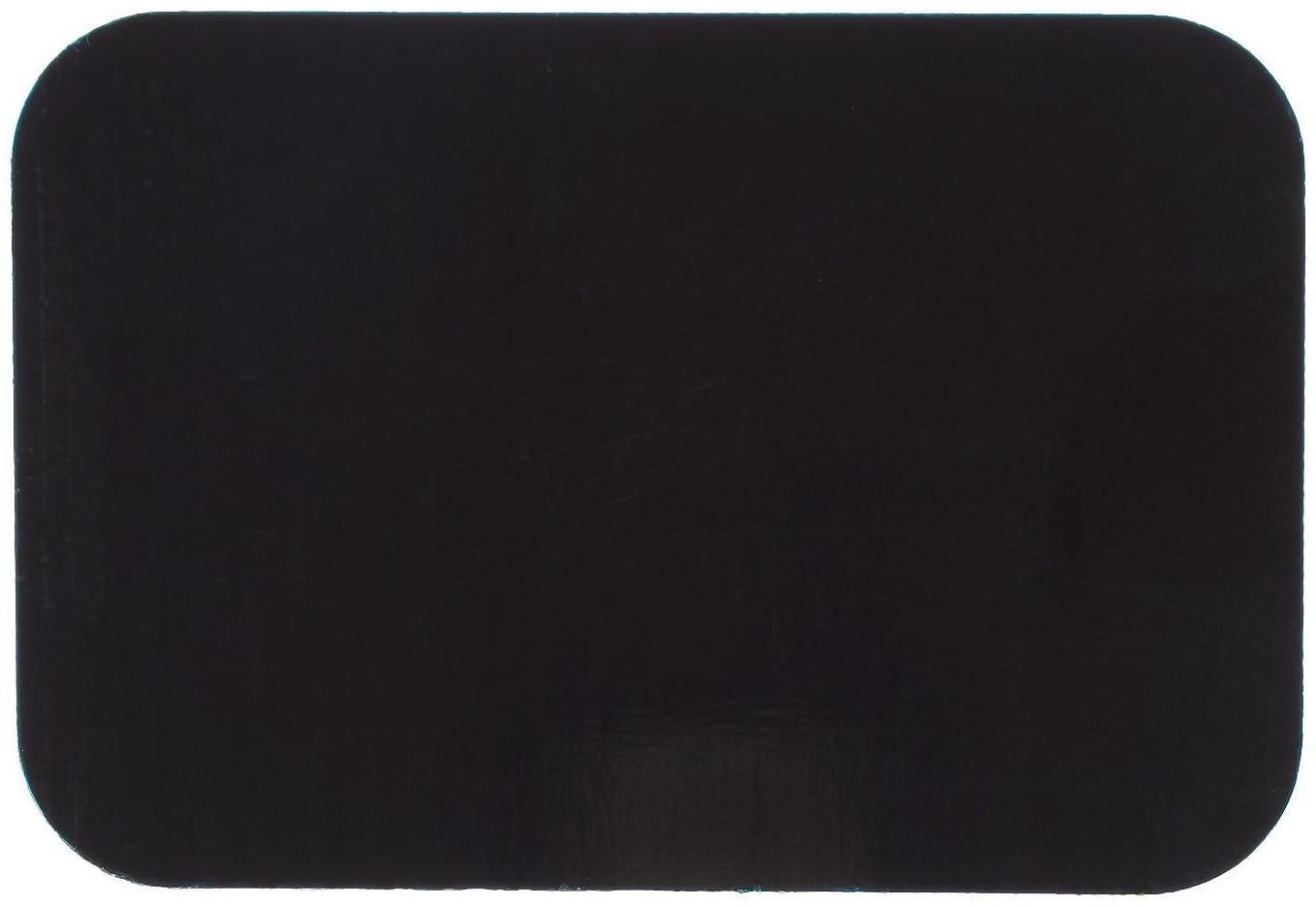 Пластина для магнитных держателей, 4.5×6.5 см, клейкая, черный, набор 3 шт.