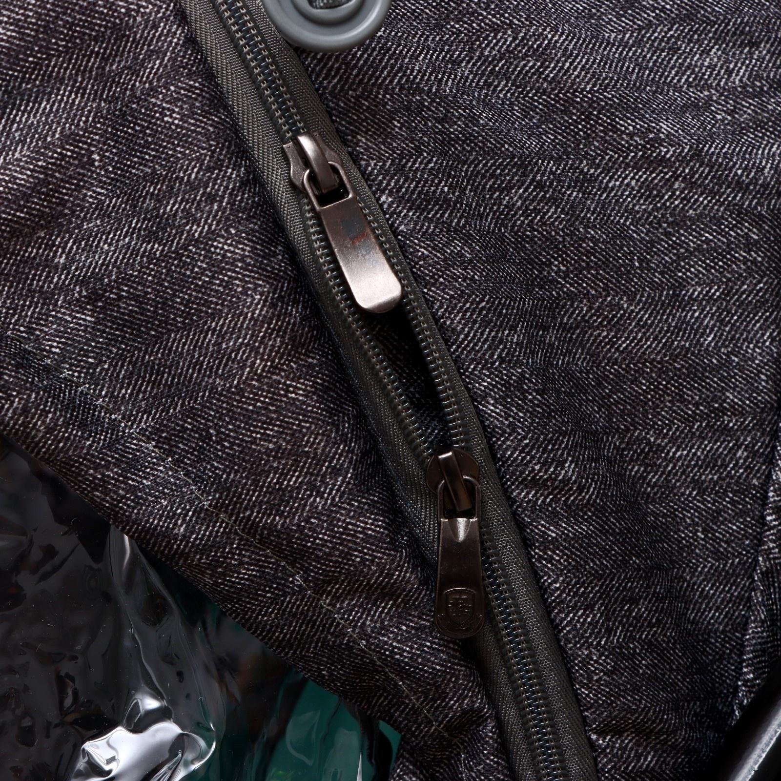 Санки - коляска «Наши детки 6», чехол для ног, муфта, сумка, принт с ламой, серый