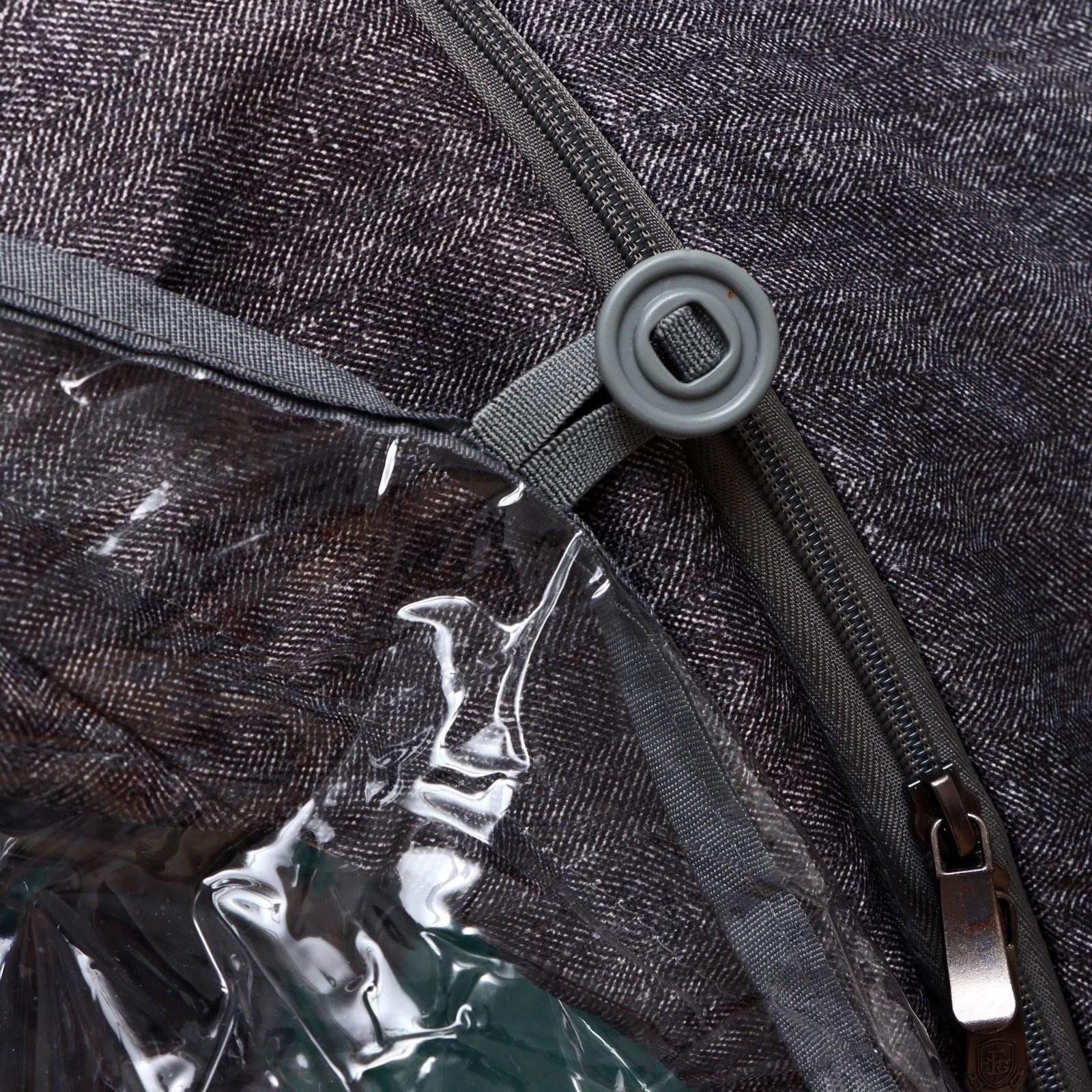 Санки - коляска «Наши детки 6», чехол для ног, муфта, сумка, принт с ламой, серый