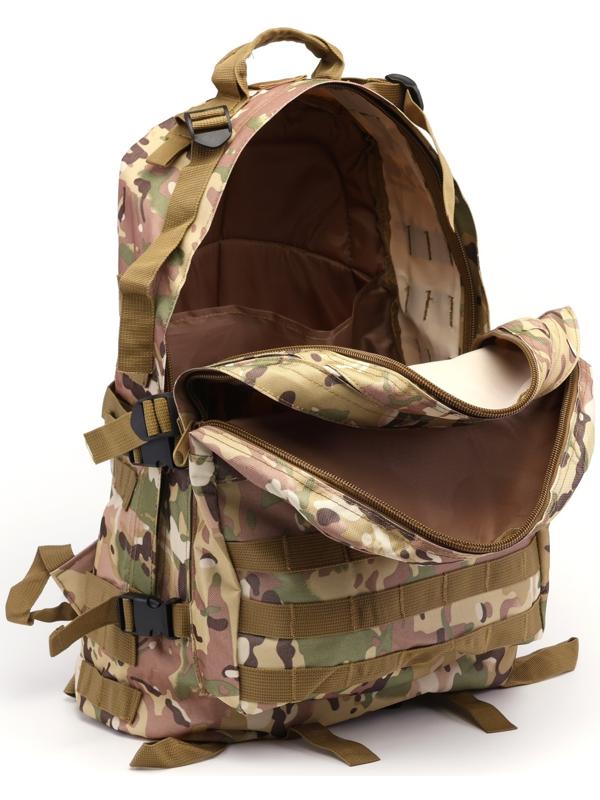 Рюкзак тактический туристический Adventure, 40 л, с карманами, мультикам/бежевый