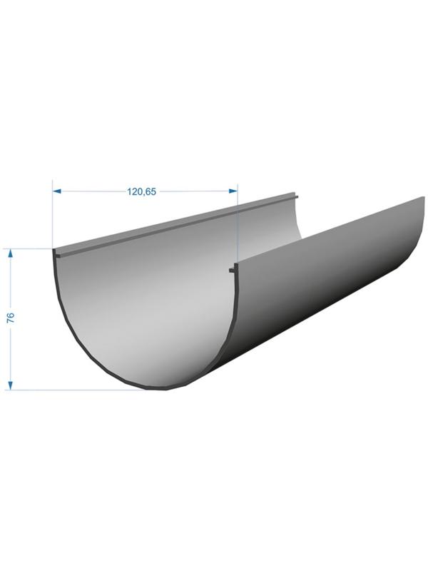 Желоб водосточный DÖCKE PREMIUM, 3000 мм, цвет шоколад