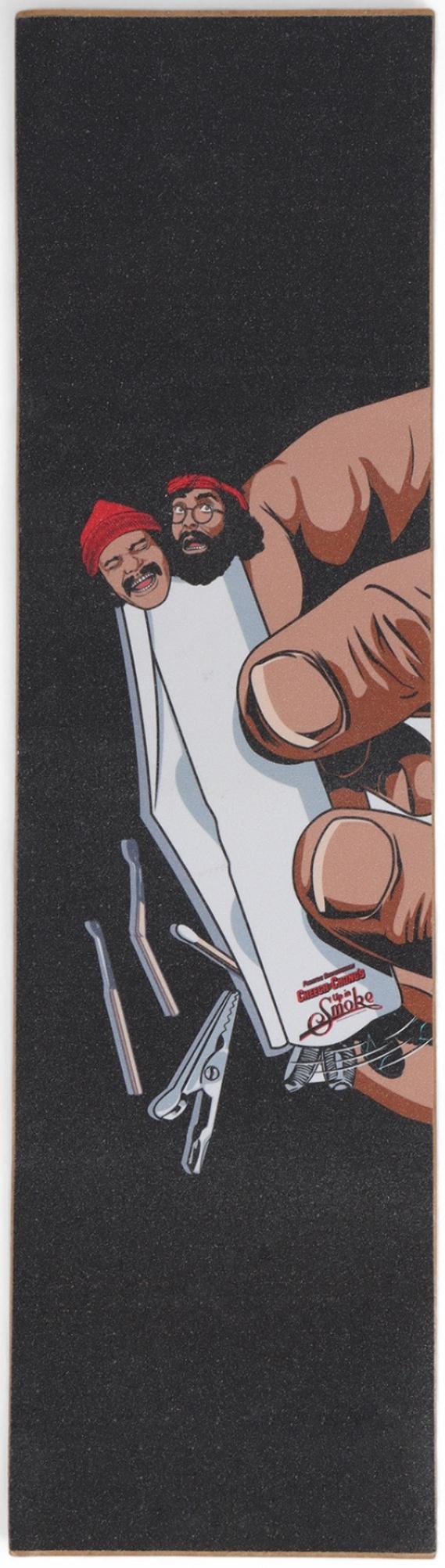 Шкурка для скейтборда, чёрная