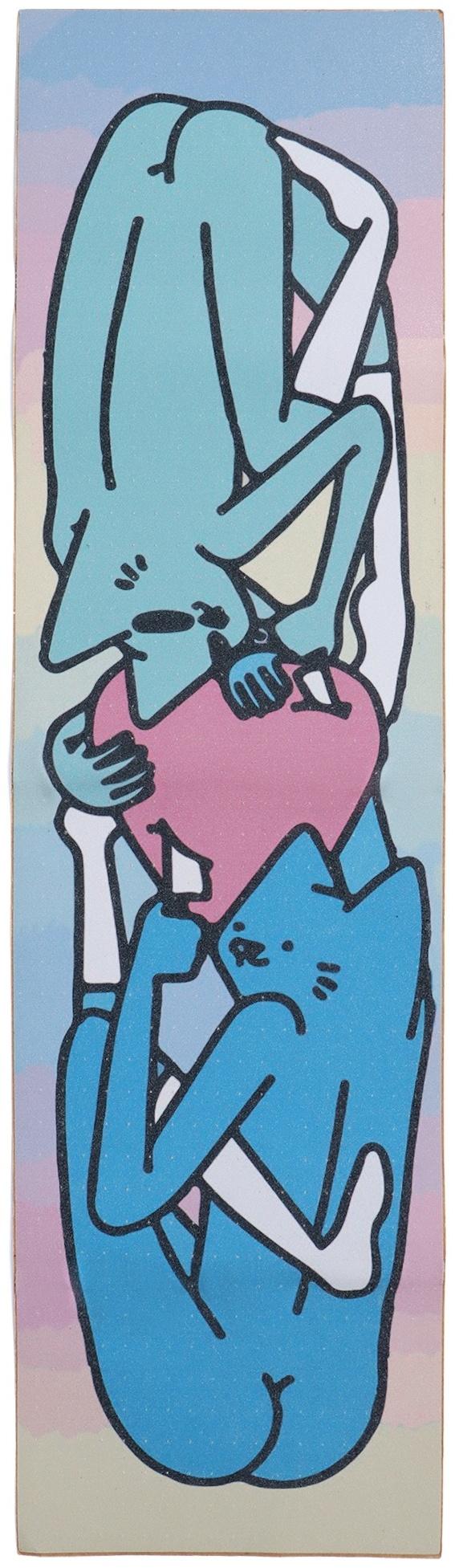 Шкурка для скейтборда, разноцветная