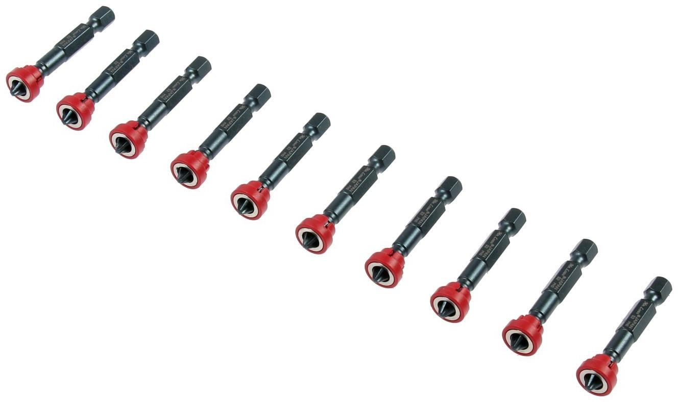 Биты профессиональные MR.LOGO C050P2M-10, Japan S2, круглый магнит, PH2 х 50 мм, 10 шт.