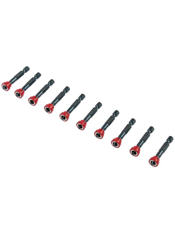 Биты профессиональные MR.LOGO C050P2M-10, Japan S2, круглый магнит, PH2 х 50 мм, 10 шт.