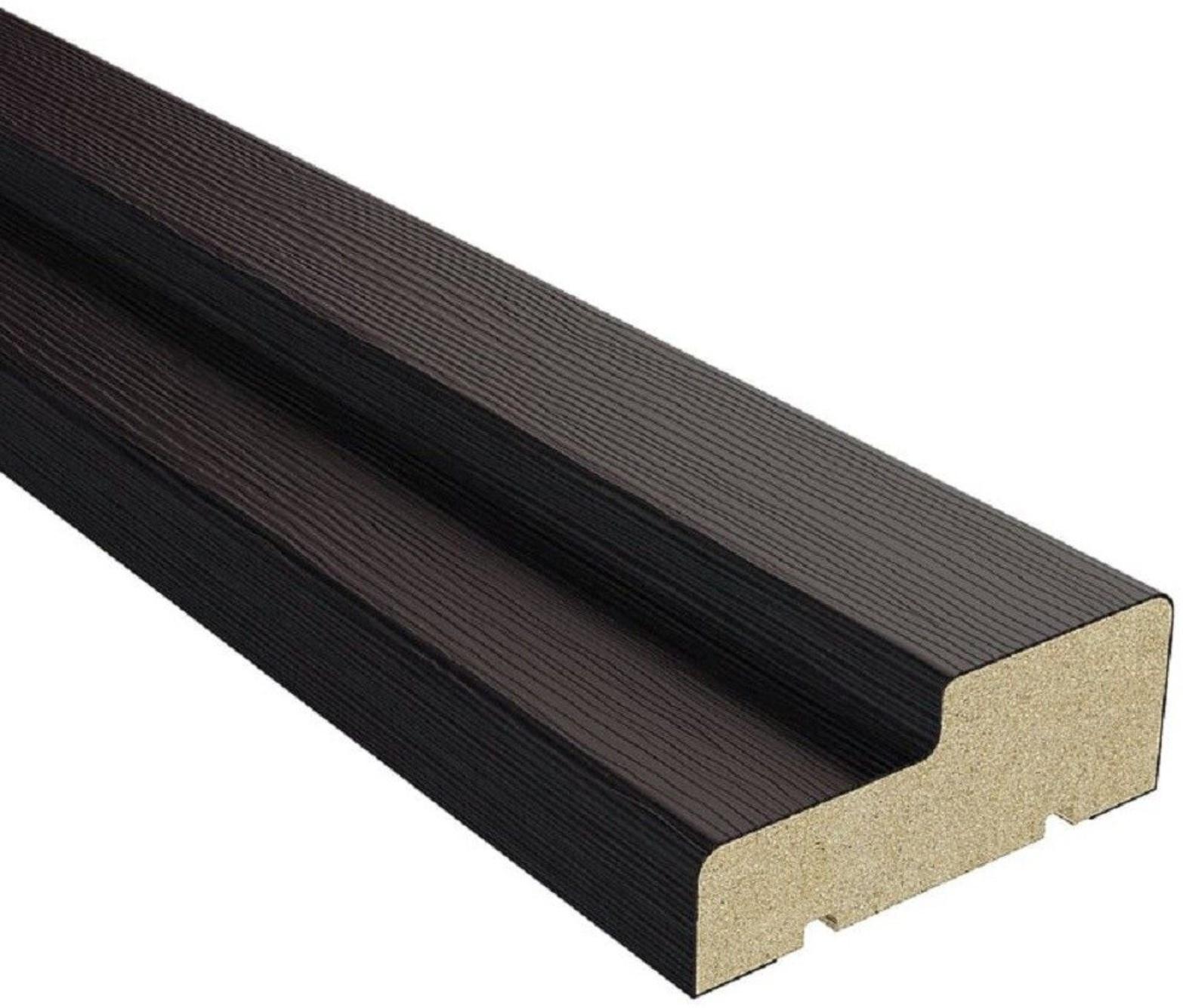 Коробочный брус для дверей, ламинированный, 2070×70×26 мм, цвет венге орех