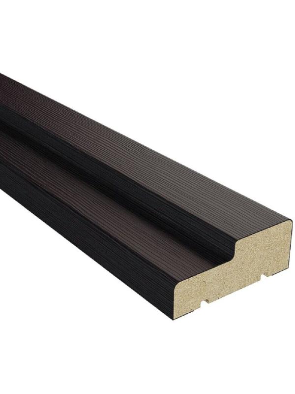 Коробочный брус для дверей, ламинированный, 2070×70×26 мм, цвет венге орех