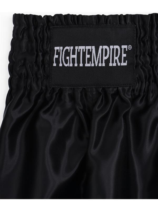 Шорты для тайского бокса FIGHT EMPIRE, р. S, чёрные